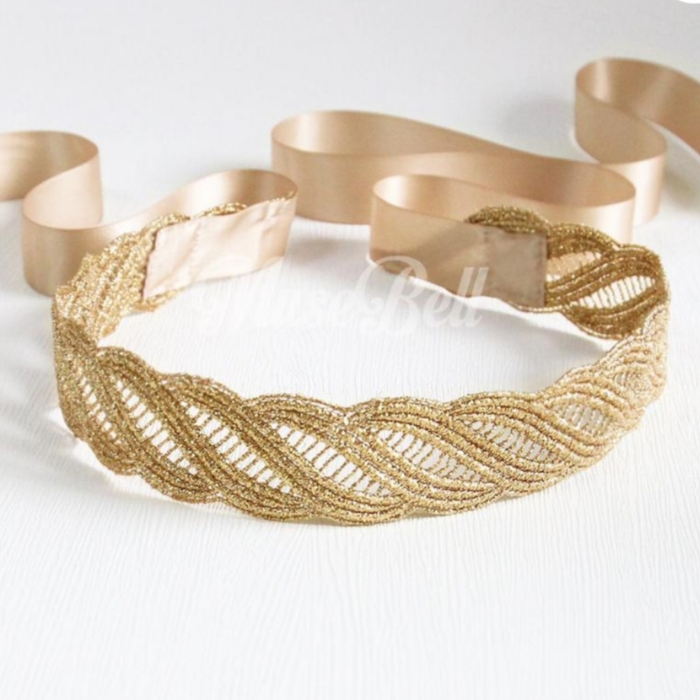 Gold bridal belt